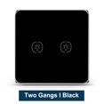 thumbnail image 1 of Tuya ZigBee Light Smart Switch Home Office Control táctil inalámbrico Interruptor de lámpara WiFi Panel de control inteligente, Negro, 2 unidades tholdsy EL001893-05B, 1 of 2