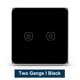 thumbnail image 1 of Tuya ZigBee Light Smart Switch Home Office Control táctil inalámbrico Interruptor de lámpara WiFi Panel de control inteligente, Negro, 2 unidades Scienceny EL001893-05B, 1 of 2