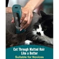 thumbnail image 2 of oneisall Cat Clippers for Matted Hair, 5-Speed Quiet Cat Grooming kit, Cordless Pet Shaver for Long Hair,Waterproof Pet Hair Trimmer, Pet Clippers for Cats (Green), 2 of 8