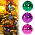 thumbnail image 4 of dianhelloya Electroplate Christmas Balls Pendant DIY Plastic Xmas Ambience Festival Balls Pendants Party Supplies Rose Red, 4 of 8