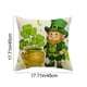 thumbnail image 2 of Día de San Patricio, Funda de Almohada Impresa 45x45cm/17.72x17.72In Tejido de Poliéster, Lavable Mecánico, Decoración de Vacaciones Del Hogar, 2 of 6