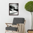 thumbnail image 2 of Monochrome Winter Landscape Scene Art Print Framed Poster Wall Decor 12x16 inch, 2 of 5