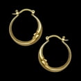 thumbnail image 4 of Crescent Moon Face Earring Earrings Loops Hoops Silver Gold Celestial Goddess Ghost Man In The Moon Stars Starry Sky Night Space, 4 of 5