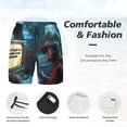 thumbnail image 3 of Gaeub Underwater Office Diver Print Mens Swim Trunks with Compression Liner,Board Shorts Quick Dry,Beach Swimwear with Pockets-X-Large, 3 of 6