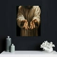 thumbnail image 4 of COMIO Framed Jesus wall art The of God Christ Religion Canvas The Jesus Wall Decor Bible Pictures Posters Prints Paintings for Living Room Bedroom Church Decorations, 4 of 4