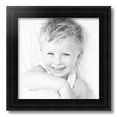 thumbnail image 2 of ArtToFrames 14x14 Inch Satin Black Reverse Step Picture Frame, This Black Wood Poster Frame is Great for Your Art or Photos, Comes with Regular Glass (1419), 2 of 7