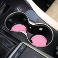thumbnail image 4 of RV Posavasos para coche, 4 portavasos universales antideslizantes, posavasos con adornos integrados, accesorios para el interior del coche, color rosa oso de fresa Electrónica, 4 of 5