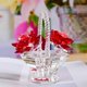 thumbnail image 5 of 2x Cesta de Ramo Adorno de Cristal Escultura Decorativa para Decoración de Dormitorio, 5 of 7