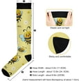 thumbnail image 3 of FREEAMG High Elasticity Compression Socks, High Knee Socks Adult Universal Leisure Relieve Fatigue,Cute Honey Travel Daily with Running (2 Pair), 3 of 7