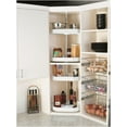 thumbnail image 4 of Rev-A-Shelf 6272-22-52 Classic 2 Tier 22" D Shaped Flat Side Lazy Susan - White, 4 of 6