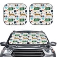 thumbnail image 2 of Goofa Back To School A Pattern 2 Piece Car Windshield Sun Shade Foldable | Front Windshield Shade for Sun, Heat and UV Rays | Sunshade for Car Front Window-Small, 2 of 7