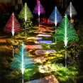 thumbnail image 4 of Luz de ambiente de jardín que cambia de color, luz solar de flores, decoración al aire libre RGB, 4 of 9