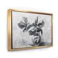 thumbnail image 3 of Designart 'Black and White Still Life Of Flowers In A Vase' Traditional Framed Canvas Wall Art Print, 3 of 5