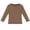 Coffee, variant on TBWNWG Girls Slim Fit Long Sleeve Ribbed Tee Stretch Casual Basic Top Comfortable Kids Shirt,Size 7-8 Years