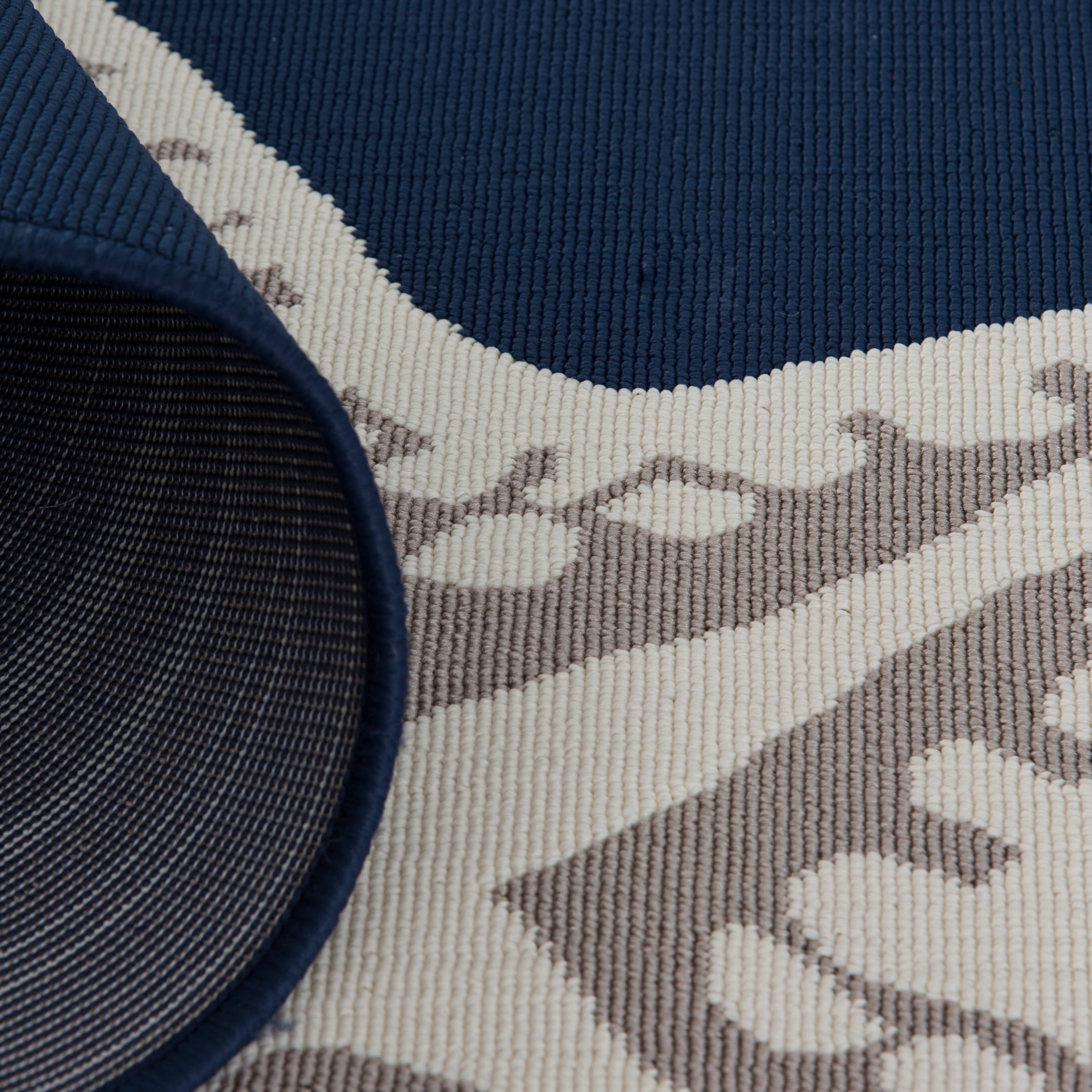 Loomaknoti Tributary Sea Star Duo 6' x 9' Nautical Indoor/Outdoor Area Rug , Blue