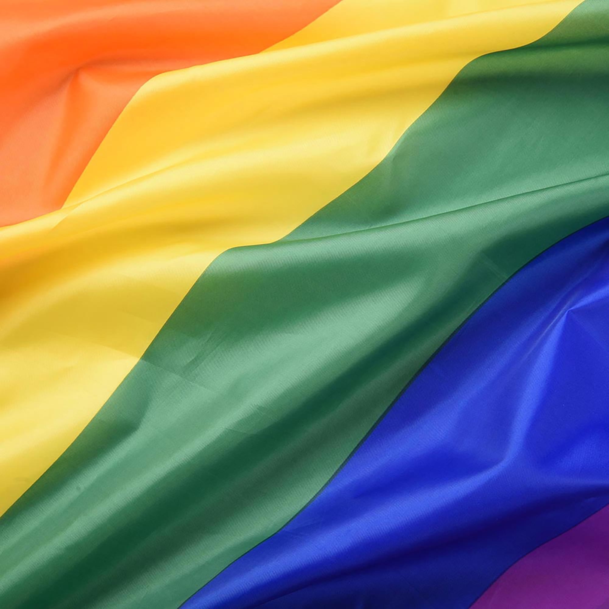 Details about   3x5 Ft Rainbow Flag Polyester Flag Gay Pride Lesbian Peace LGBT With Grommets ^ 