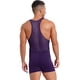 thumbnail image 4 of Lencería para hombre, traje de lucha atlético, leotardo sin mangas, malla trasera, peleles tipo bóxer, pantalones cortos, medias de culturismo, moldeadores, 4 of 5