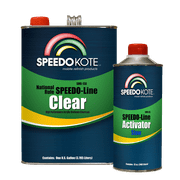 Automotive Clear Coat Fast Dry 2K Urethane, 4:1 Gallon Clearcoat Kit w/Slow Act.