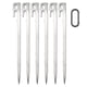 thumbnail image 1 of Estacas para Campaña Hugtrwg 6 Uds Acero Inoxidable 28cm, 1 of 9