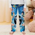 thumbnail image 2 of Phineas And Ferb Pajama Pants Long Sleep Pants Soft Elastic Waist Pajama Bottoms Lounge Pants, 2 of 7