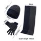 thumbnail image 2 of Conjunto de guantes de pantalla con bufanda y gorro con bloques de color para hombres y mujeres, 2 of 5
