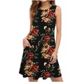 thumbnail image 1 of drppepioner Robes d'Été pour Femmes Plage T-Shirt Floral Robe d'Été Décontractée Poches Boho Robe Débardeur Robes d'Été de Plage, 1 of 4