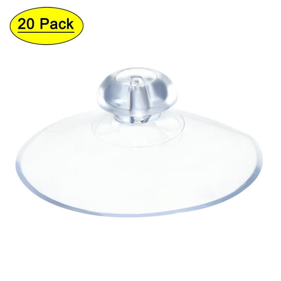 Uxcell 45mm Dia. Home Wall Hanger Suction Cup without Hooks 20 Pack