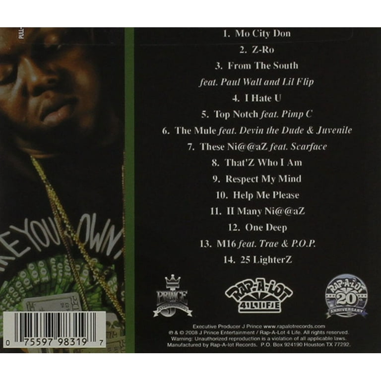 Z-Ro - Greatest Hits - Rap / Hip-Hop - CD - Walmart.com