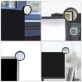 thumbnail image 4 of 4 espejos retrovisores para ordenador de escritorio, espejo convexo para seguridad personal, espejo retrovisor para cubículo, color negro, 4 of 7