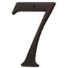 Baldwin 90677 Solid Brass Residential House Number 7 - Bronze