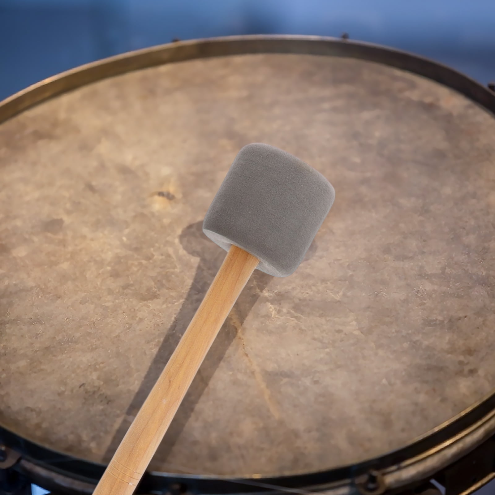 Baluue 4-Piece Percussion Drumsticks Set with Wooden Handles Grey Bass Drum Accessories for Drummers