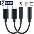 thumbnail image 1 of Usb-C To 3.5 Mm Headphone Adapter, 2 PcsType C To 3.5 Mm Aux Audio Headphone Dongle Connection Cable For Ipad Pro, Oneplus 6t / 7 Pro, Huawei P30 Pro / Mate 20, Black, 1 of 4