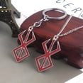 thumbnail image 2 of UDIYO Women Simple Anime Cosplay Red Sword Shape Charm Pendant Keychain Necklace Gift, 2 of 7