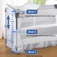thumbnail image 4 of Cuna para Bebe, Cuna Colecho para Bebe Junto a La Cama con Ajustable en 3 Alturas, Cambiador de Pañales, Colchón, Barra de Juguetes, Bolsa Organizadora para Recién Nacidos y Niños Pequeños, 4 of 9