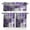 Purple Gray White, variant on Ivory White Kitchen Curtain Set, Modern Pure Ivory White Window Valance and Tiers 24" Length, Light Filtering Short Curtains Valance for Cafe Bathroom Bedroom 54"x18"