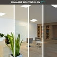 thumbnail image 6 of Luxrite 2x2 FT Surface Mount LED Flat Panel Light, 3 Color Selectable, 4000 Lumens, Dimmable, Damp Rated, UL Certified, 6 of 7