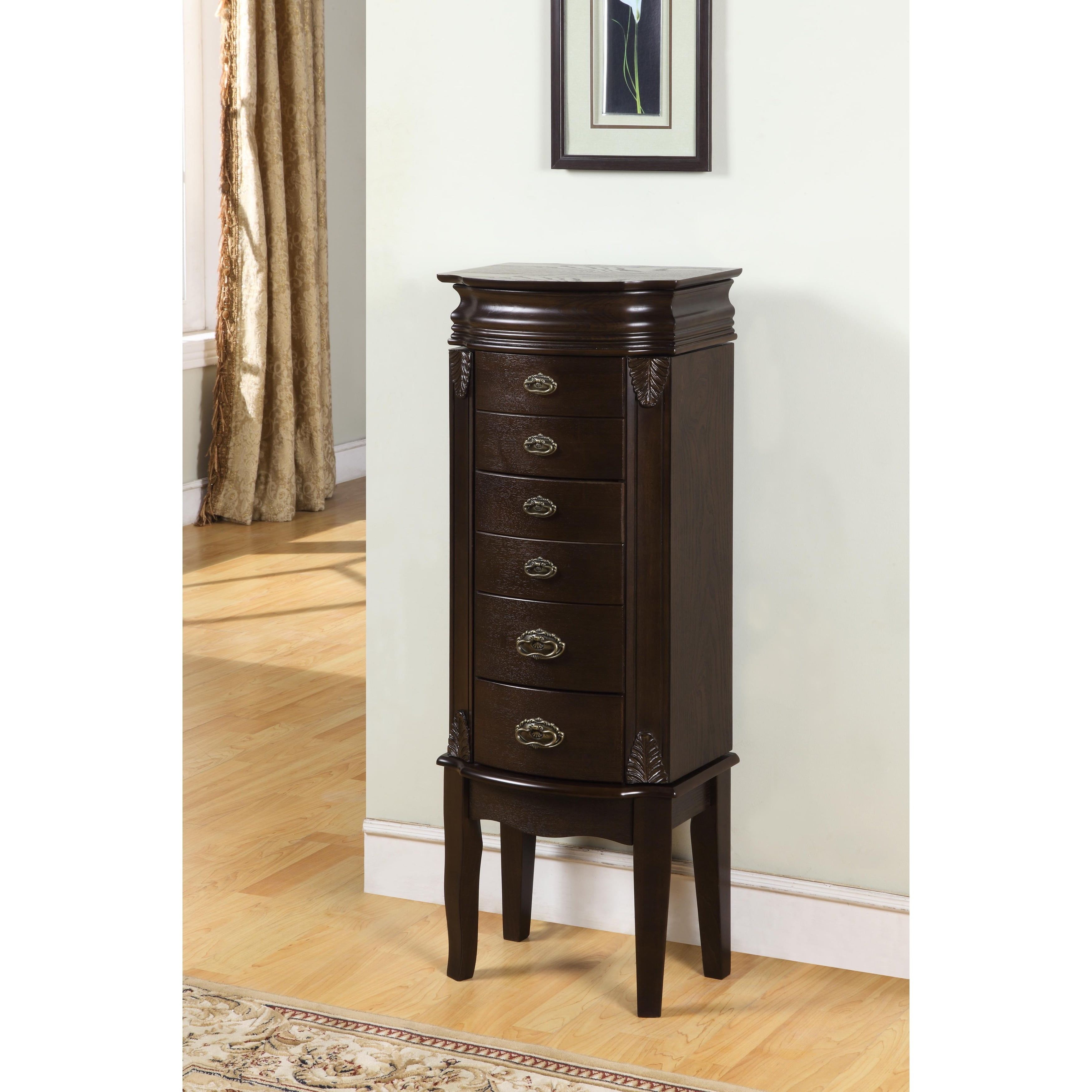 Powell Florence Espresso Jewelry Armoire