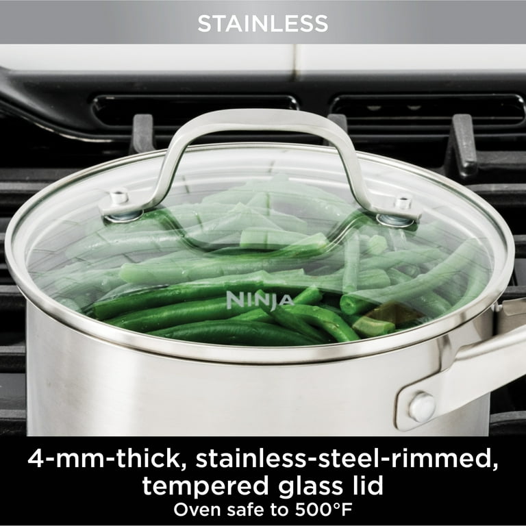 Ninja Foodi Neverstick Essential Stainless 11-Piece Cookware Set (C79600) 