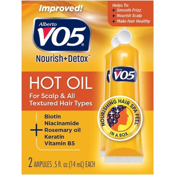 VO5 Hot Oil Hair Treatment, 2 Tubes, 0.5 fl oz