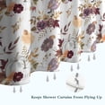 thumbnail image 6 of Pioneer Flower Floral Print Pattern Shower Curtain 72"x84" ,Bathroom Decorative Shower Curtains Set with 12 Hooks,Modern Waterproof Washable Shower Curtain, 6 of 6