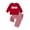 F177-Red, variant on FYDUU Christmas Boys Clothes Toddler Baby Boy Thanksgiving Outfits Long Sleeve Graphic Sweatshirt And Pants 2 Piece Set Autumn Outfits,Beige,18-24 Months