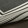 thumbnail image 2 of Nourison Horizon 6' Runner Black Fabric Area Rug, 2 of 7