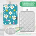 thumbnail image 6 of Yayeee Pot Holders Kitchen Heat Resistant with Pocket 7"x9.8" Cotton Oven Cooking Hot Pads, Small Daisy, 6 of 7