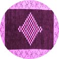 thumbnail image 1 of Ahgly Company Indoor Round Abstract Purple Modern Area Rugs, 8' Round, 1 of 4