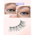 thumbnail image 5 of Half Lashes Natural Corner Eyelashes Wispy Natural Look Clear Band 3/4 Lashes Half-01, 5 of 13