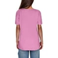 thumbnail image 4 of Ruimatai Women's Casual Short Sleeve V-Neck T-Shirt Soft Breathable Comfortable Stretch Fit Basic Tee Top for Everyday Wear, 4 of 6
