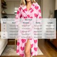 thumbnail image 4 of Wiyuqeen Love Heart Print Robes for Women Fleece Hooded Bathrobe Soft Fuzzy Sleepwear Warm Plush Fluffy Bath Robe with Pocket S-XXL, 4 of 10