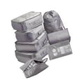 thumbnail image 1 of 8Pcs/Set Packing Cubes for Travel Clothes Sorting for Luggage Travel Packing Pouch Home Camping Family gray, 1 of 9