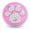 Pink, variant on Snap Jewelry 18MM Pink Enamel Dog Paw Rhinestone Ginger Charm Button