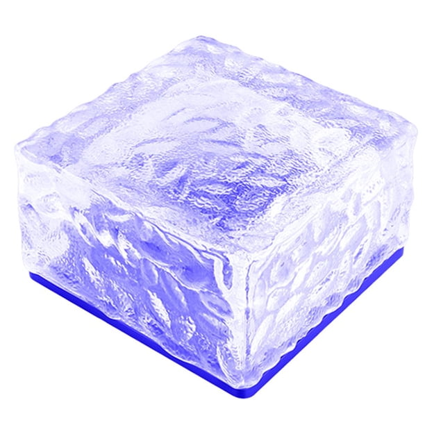 Para Baldosas Lámparas Para Césped Exterior Luz De Bloque De Hielo Cuadrada Duradera Para Jardines Escaleras Terrazas sonducket HA044412-07